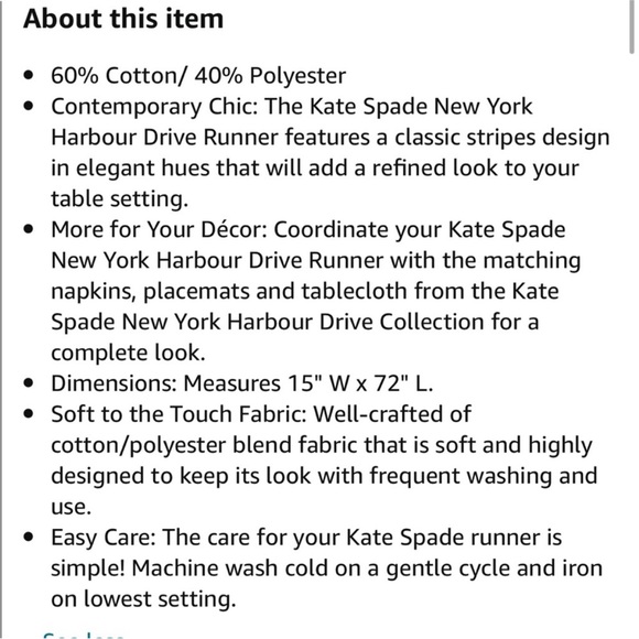 Kate Spade Harbour Drive Cornflower Platinum Napkins Set of 8 - Picture 5 of 10